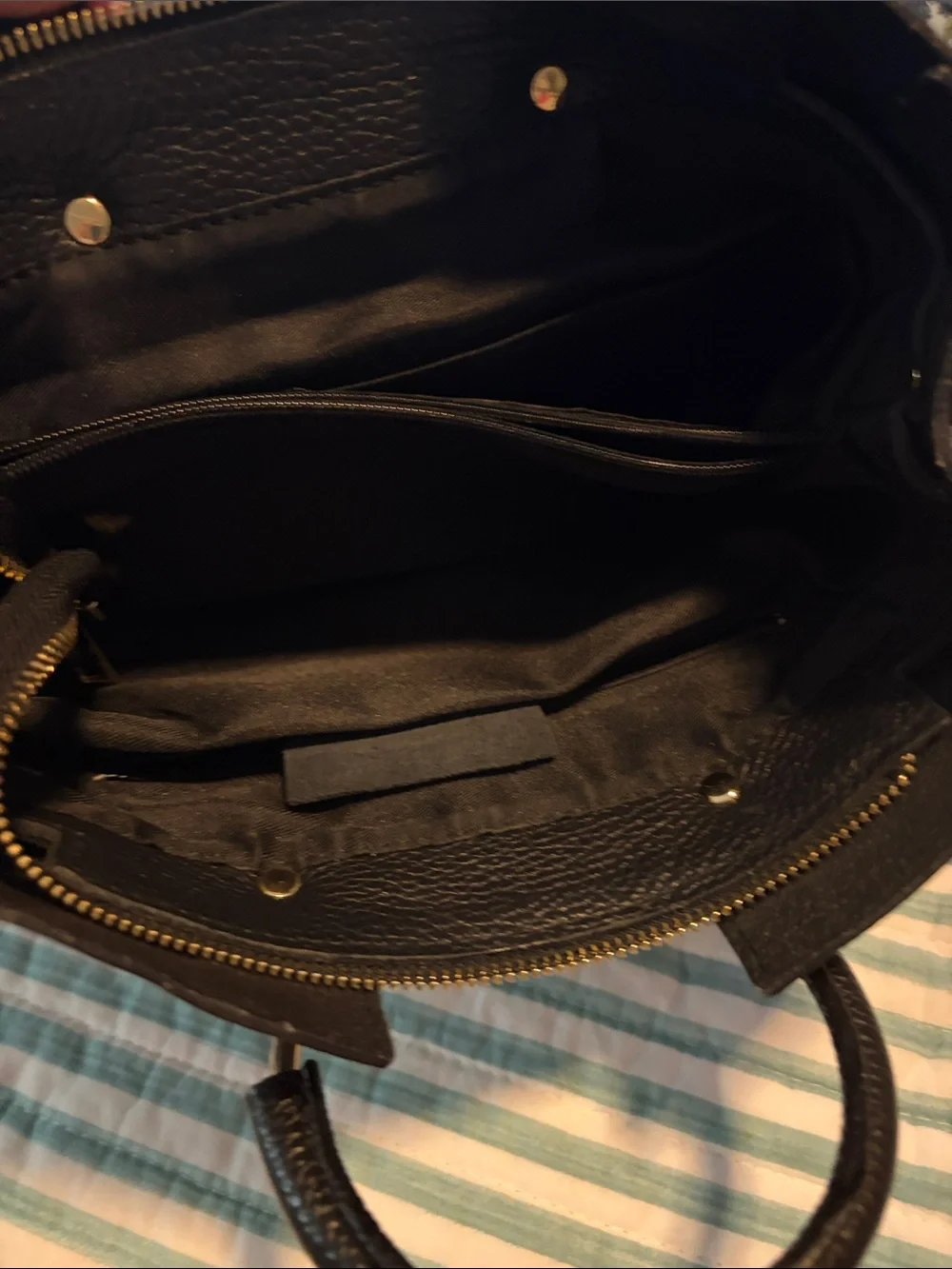 Black Genuine Leather Bag – Made in Italy